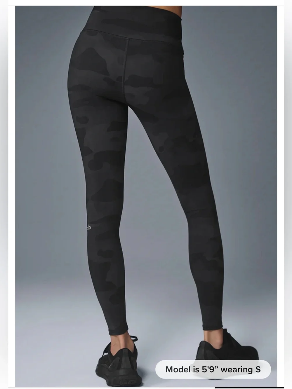 ALO Yoga Black Camo High-Rise Leggings
